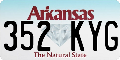 AR license plate 352KYG