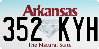 AR license plate 352KYH