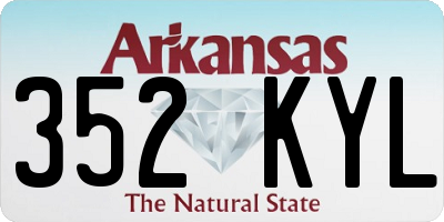 AR license plate 352KYL