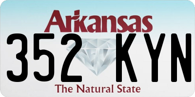 AR license plate 352KYN