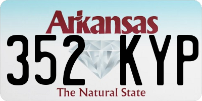 AR license plate 352KYP