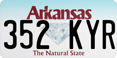 AR license plate 352KYR