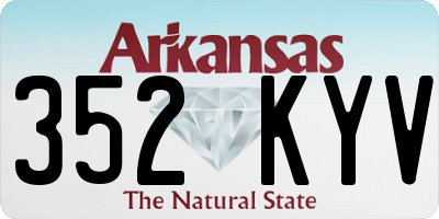 AR license plate 352KYV