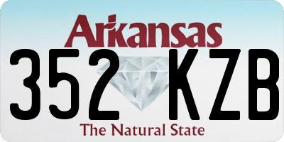 AR license plate 352KZB