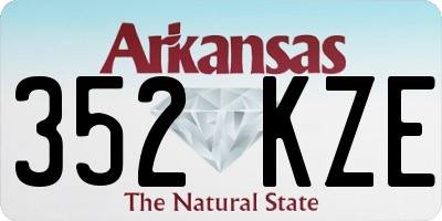 AR license plate 352KZE