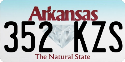 AR license plate 352KZS