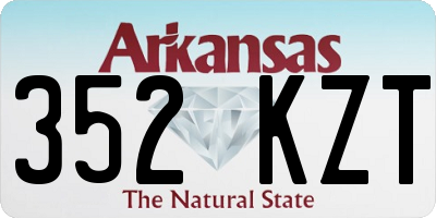 AR license plate 352KZT