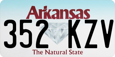 AR license plate 352KZV