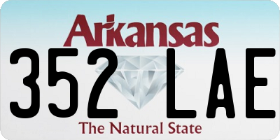 AR license plate 352LAE