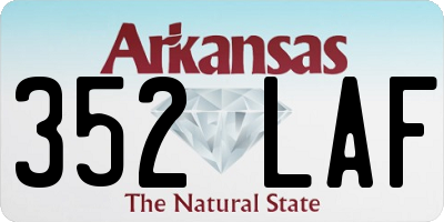 AR license plate 352LAF