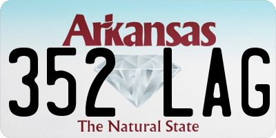 AR license plate 352LAG