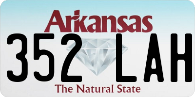 AR license plate 352LAH