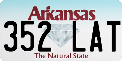 AR license plate 352LAT