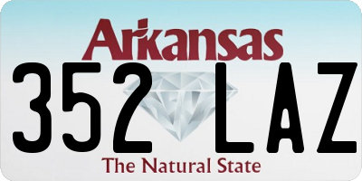 AR license plate 352LAZ