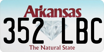 AR license plate 352LBC