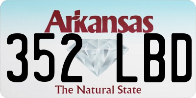 AR license plate 352LBD