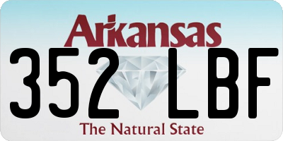 AR license plate 352LBF