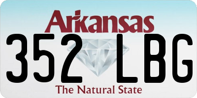 AR license plate 352LBG