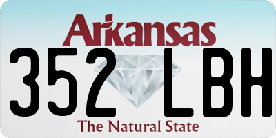 AR license plate 352LBH