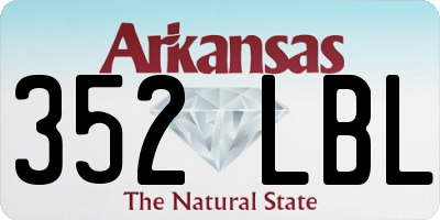 AR license plate 352LBL