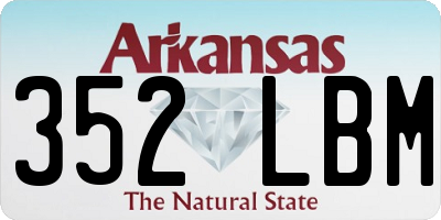 AR license plate 352LBM
