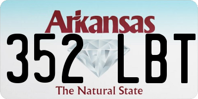 AR license plate 352LBT