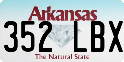 AR license plate 352LBX