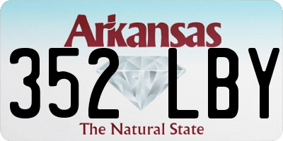 AR license plate 352LBY