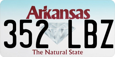 AR license plate 352LBZ