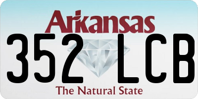 AR license plate 352LCB