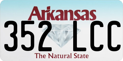 AR license plate 352LCC