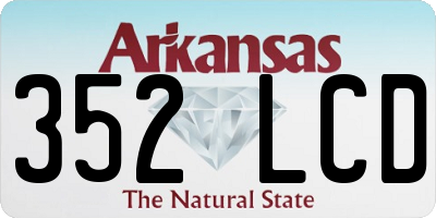 AR license plate 352LCD