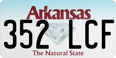 AR license plate 352LCF