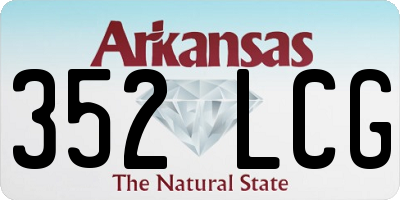 AR license plate 352LCG