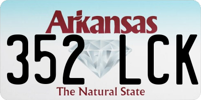 AR license plate 352LCK