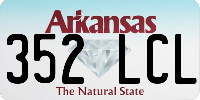 AR license plate 352LCL