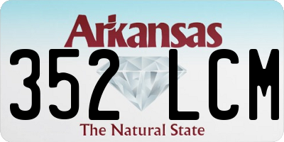 AR license plate 352LCM