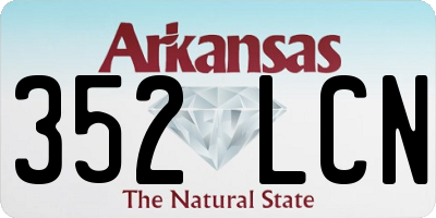 AR license plate 352LCN
