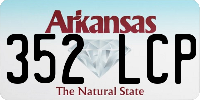 AR license plate 352LCP