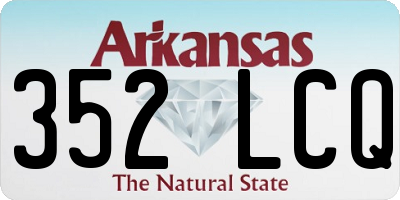 AR license plate 352LCQ