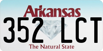 AR license plate 352LCT