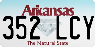 AR license plate 352LCY
