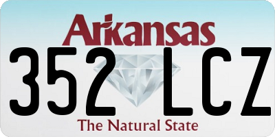 AR license plate 352LCZ