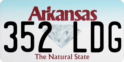 AR license plate 352LDG
