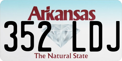 AR license plate 352LDJ