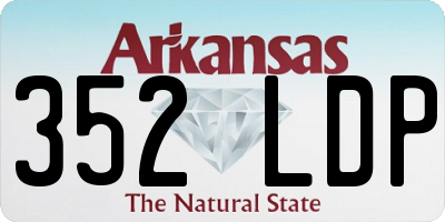 AR license plate 352LDP