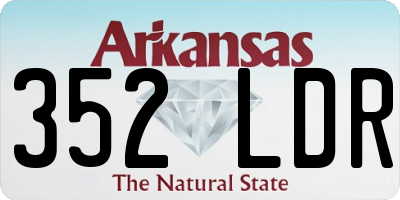 AR license plate 352LDR