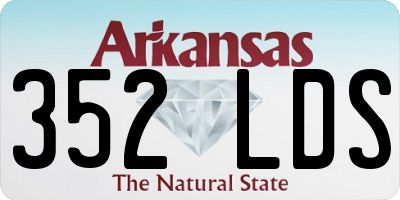 AR license plate 352LDS