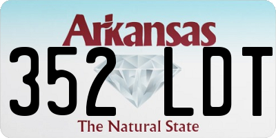 AR license plate 352LDT