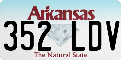 AR license plate 352LDV